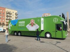 Valencia recibe la campaña Visión sobre ruedas para concienciar sobre enfermedades oftalmológicas