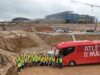 El primer equipo del Atlético recorre las parcelas de la Ciudad del Deporte