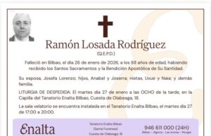 Fallece en Bilbao Ramón Losada Rodríguez, vinculado a Xinzo de Limia, a los 88 años