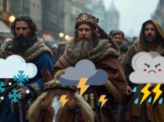 Regiones donde el mal tiempo afectará la cabalgata de Reyes