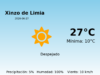 AEMET: El tiempo para Xinzo de Limia – 27 de Junio de 2026