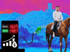 El gasóleo aprieta tanto en Xinzo que alguno ya cambia el coche por el caballo para ir a tomar café